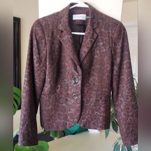 Calvin Klein Leapord Print Women's Jacket Size S